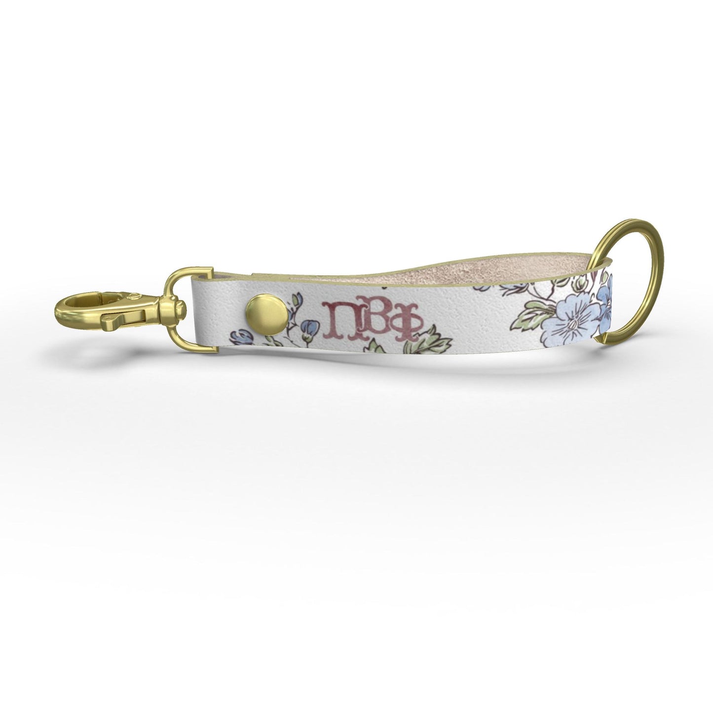 Pi Beta Phi Floral Strap Keychain