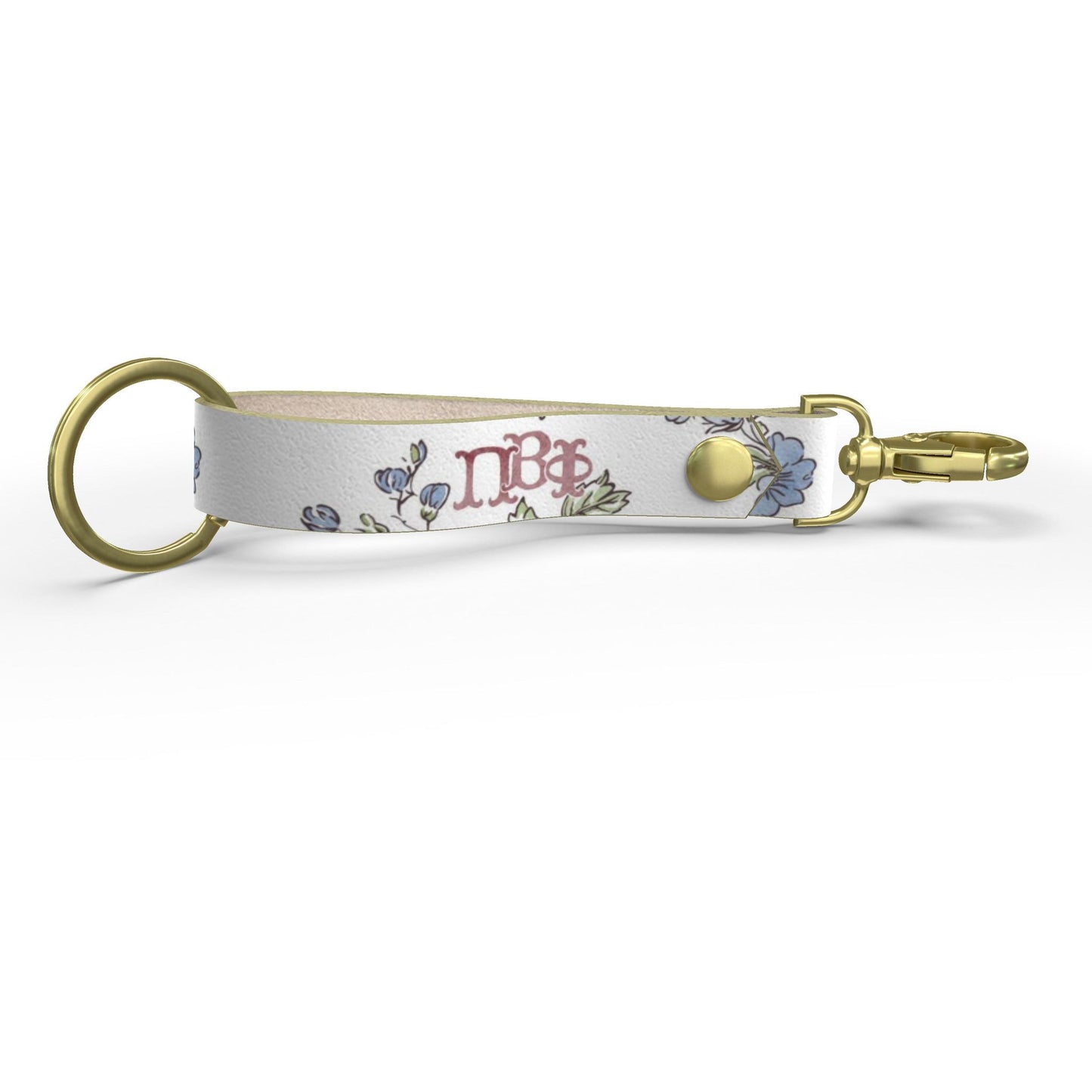 Pi Beta Phi Floral Strap Keychain