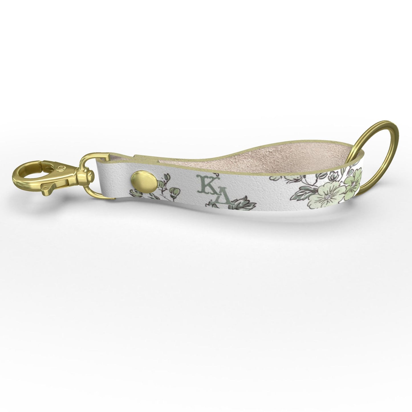 Kappa Delta Hand Sketched Floral Strap Keychain