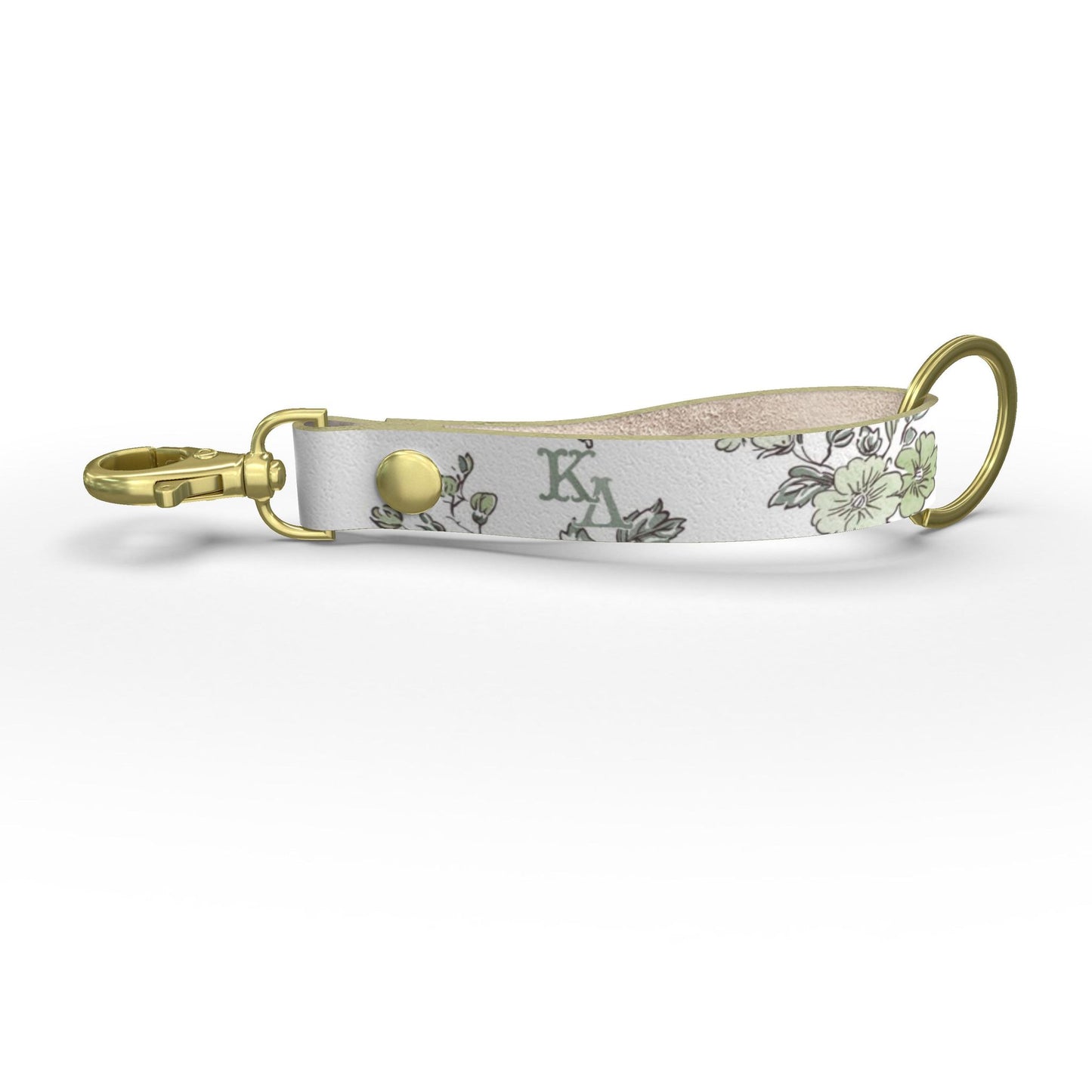 Kappa Delta Hand Sketched Floral Strap Keychain