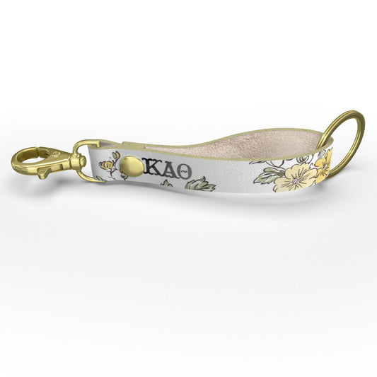 Kappa Alpha Theta Floral Strap Keychain