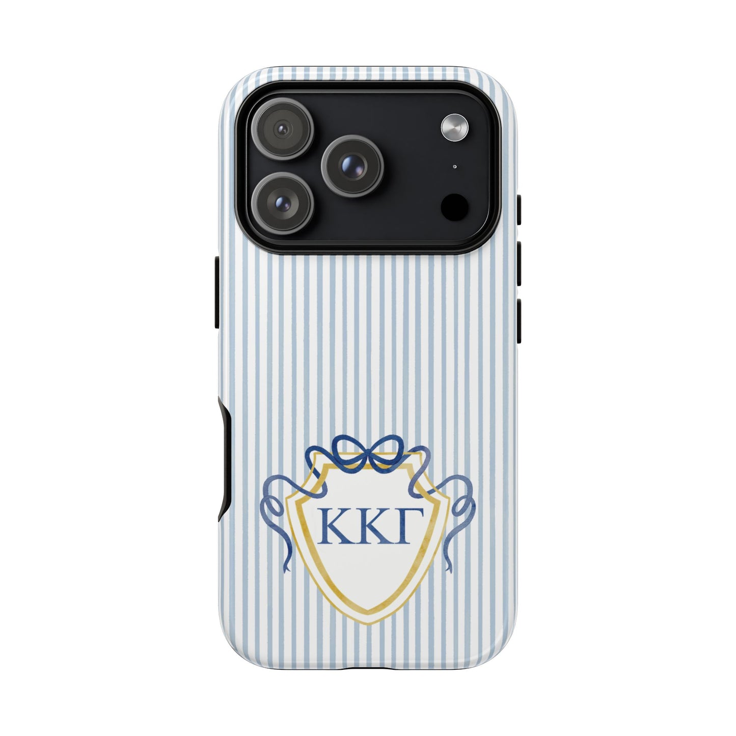 ΚΚΓ Bow Crest Seersucker iPhone Case