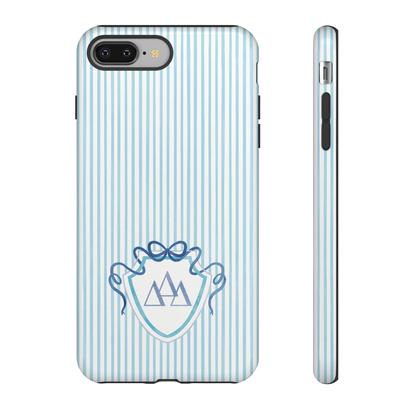 ΔΔΔ Bow Crest Seersucker iPhone Case
