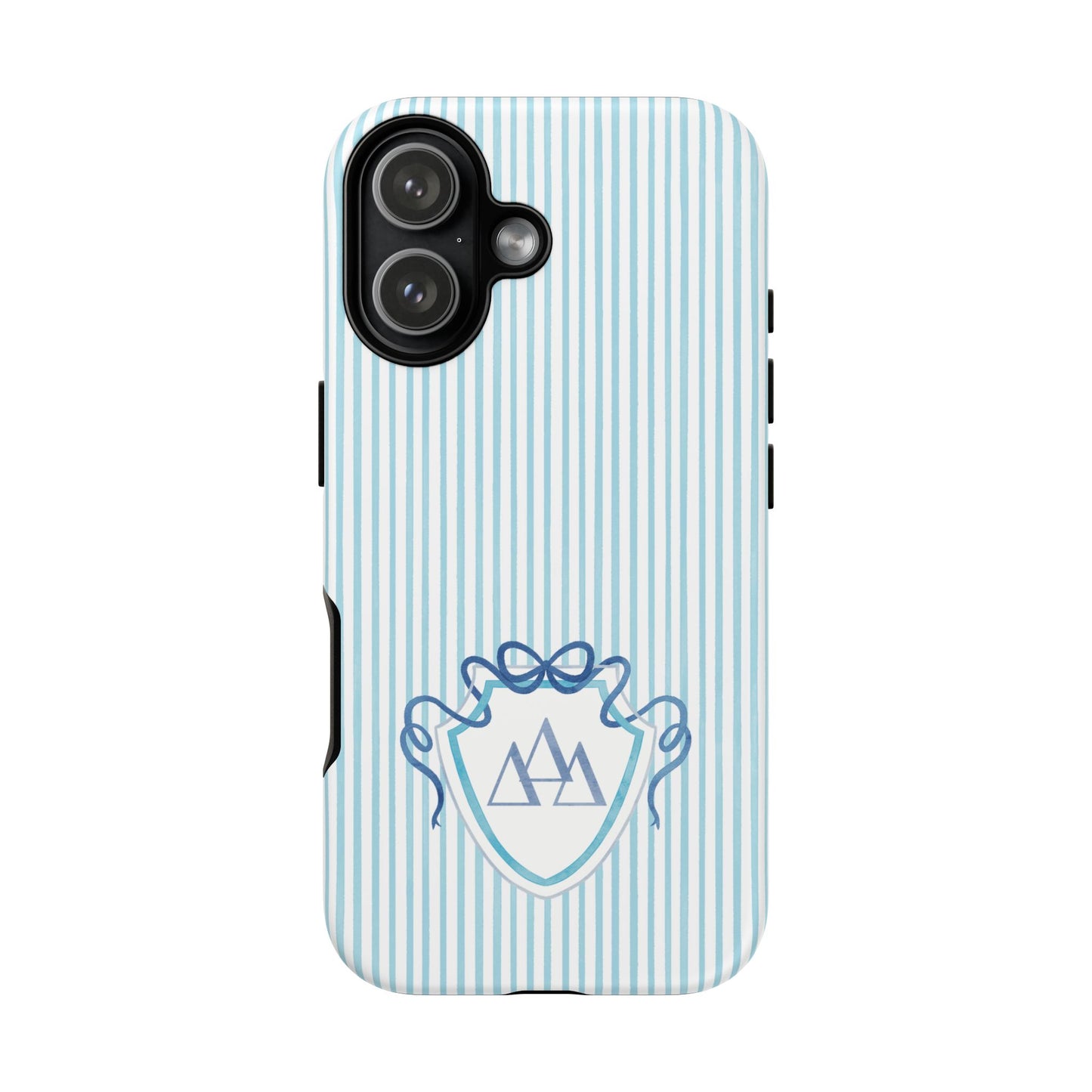 ΔΔΔ Bow Crest Seersucker iPhone Case