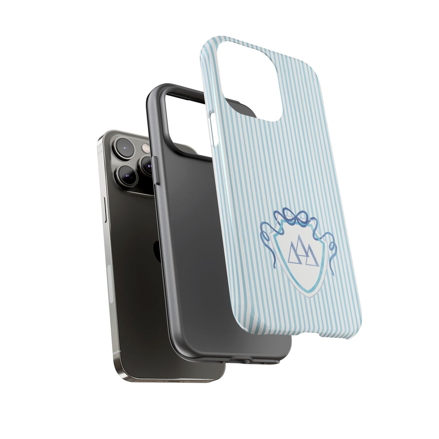 ΔΔΔ Bow Crest Seersucker iPhone Case