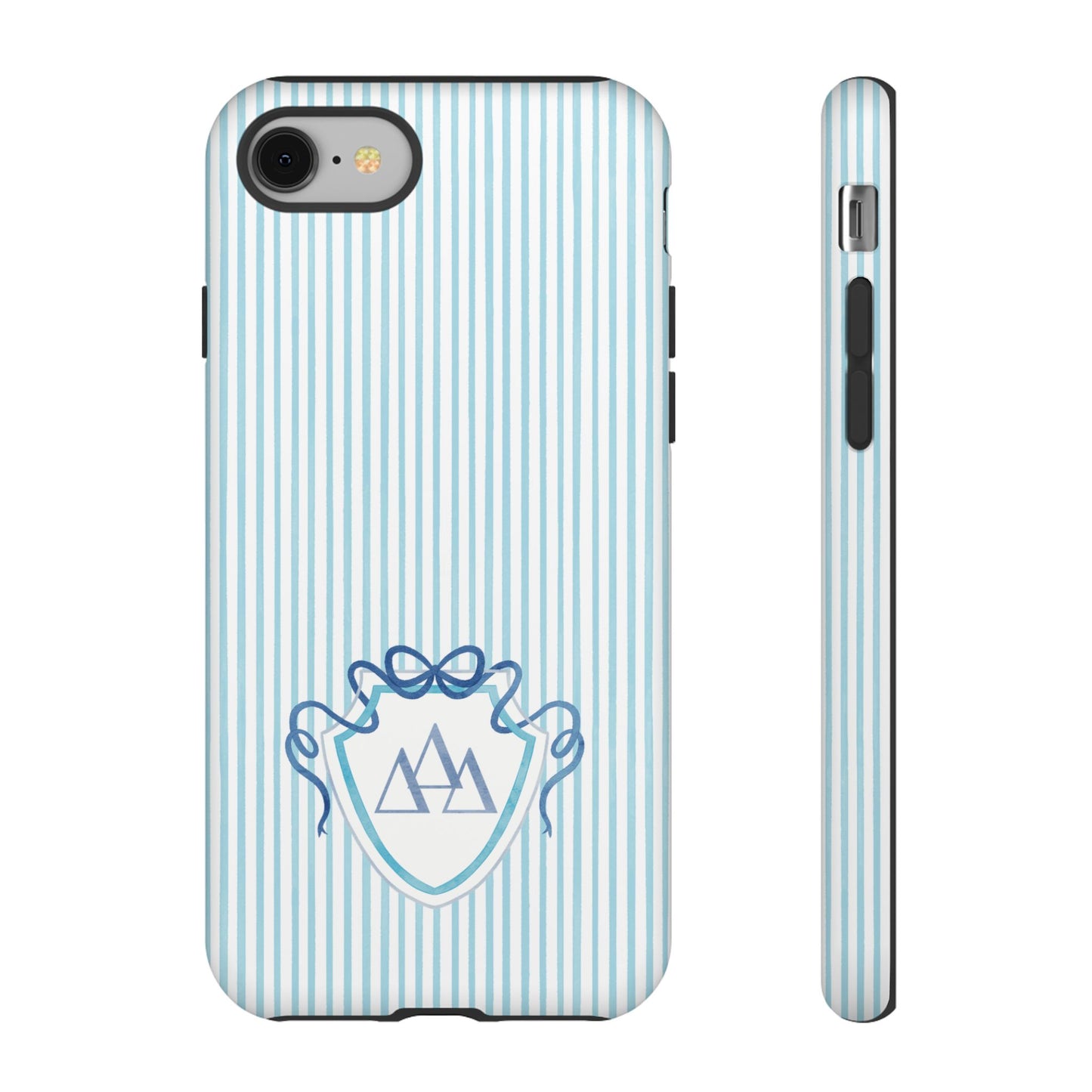 ΔΔΔ Bow Crest Seersucker iPhone Case