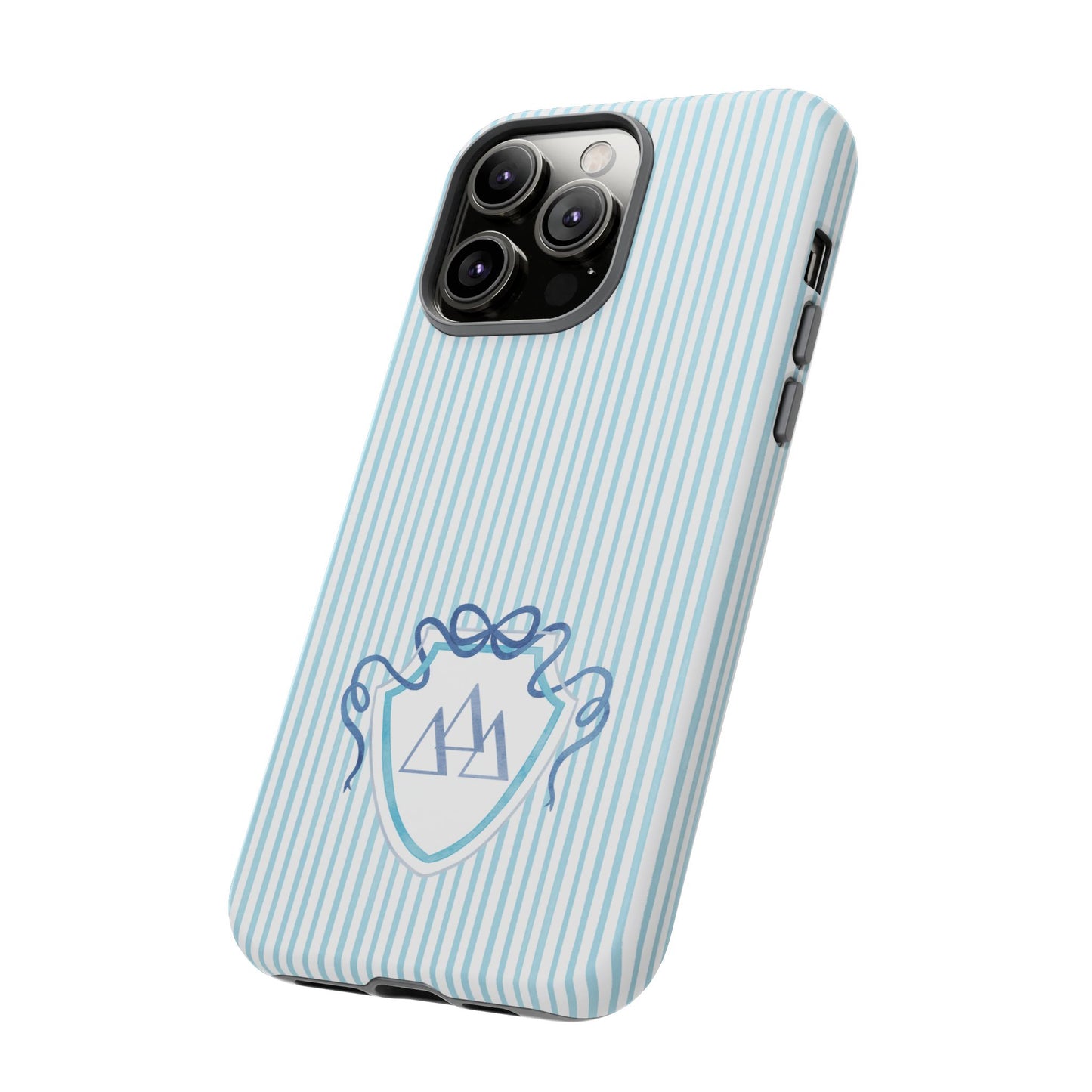 ΔΔΔ Bow Crest Seersucker iPhone Case