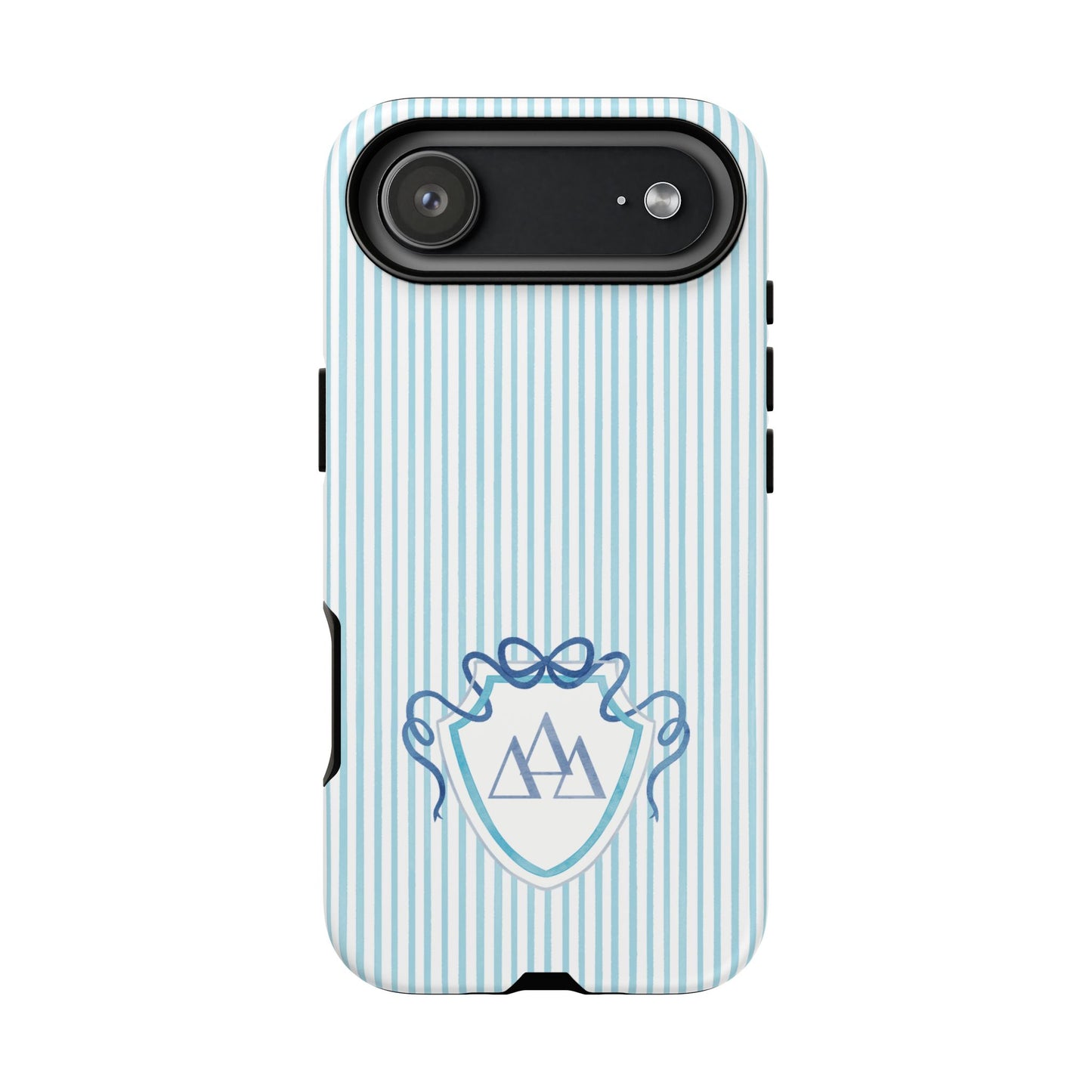 ΔΔΔ Bow Crest Seersucker iPhone Case
