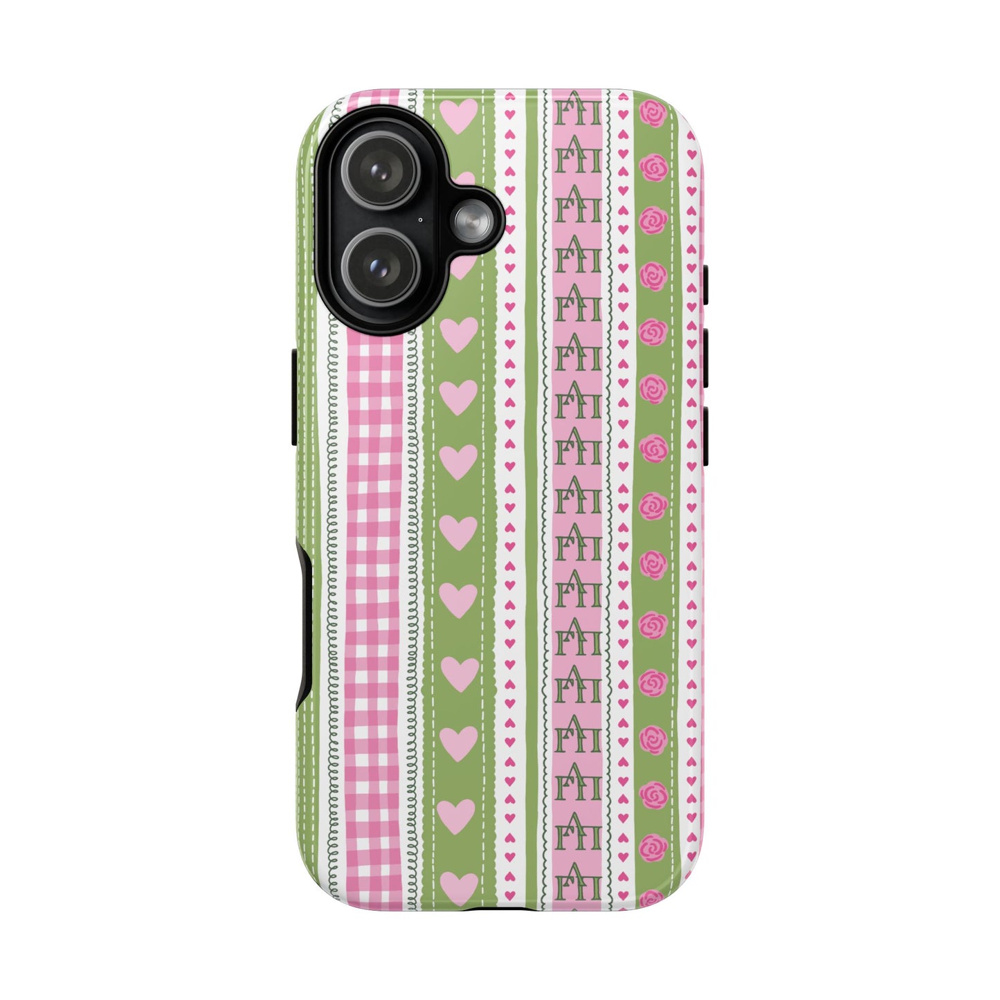 Letters and Hearts Phone Case