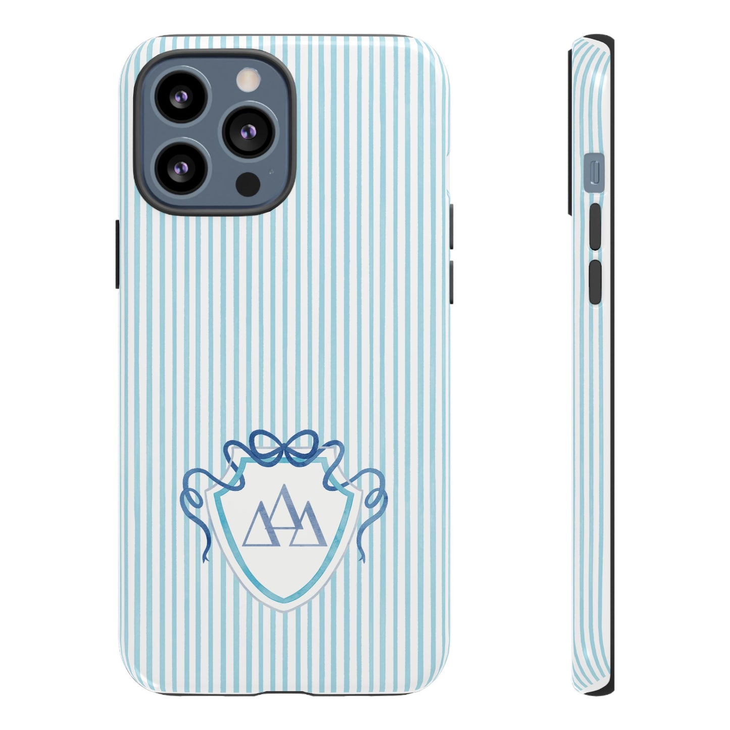 ΔΔΔ Bow Crest Seersucker iPhone Case