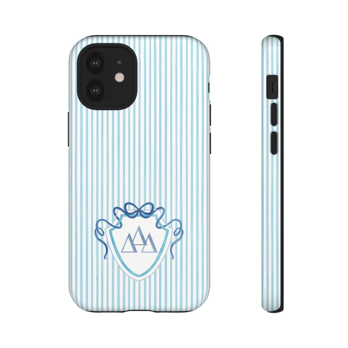 ΔΔΔ Bow Crest Seersucker iPhone Case