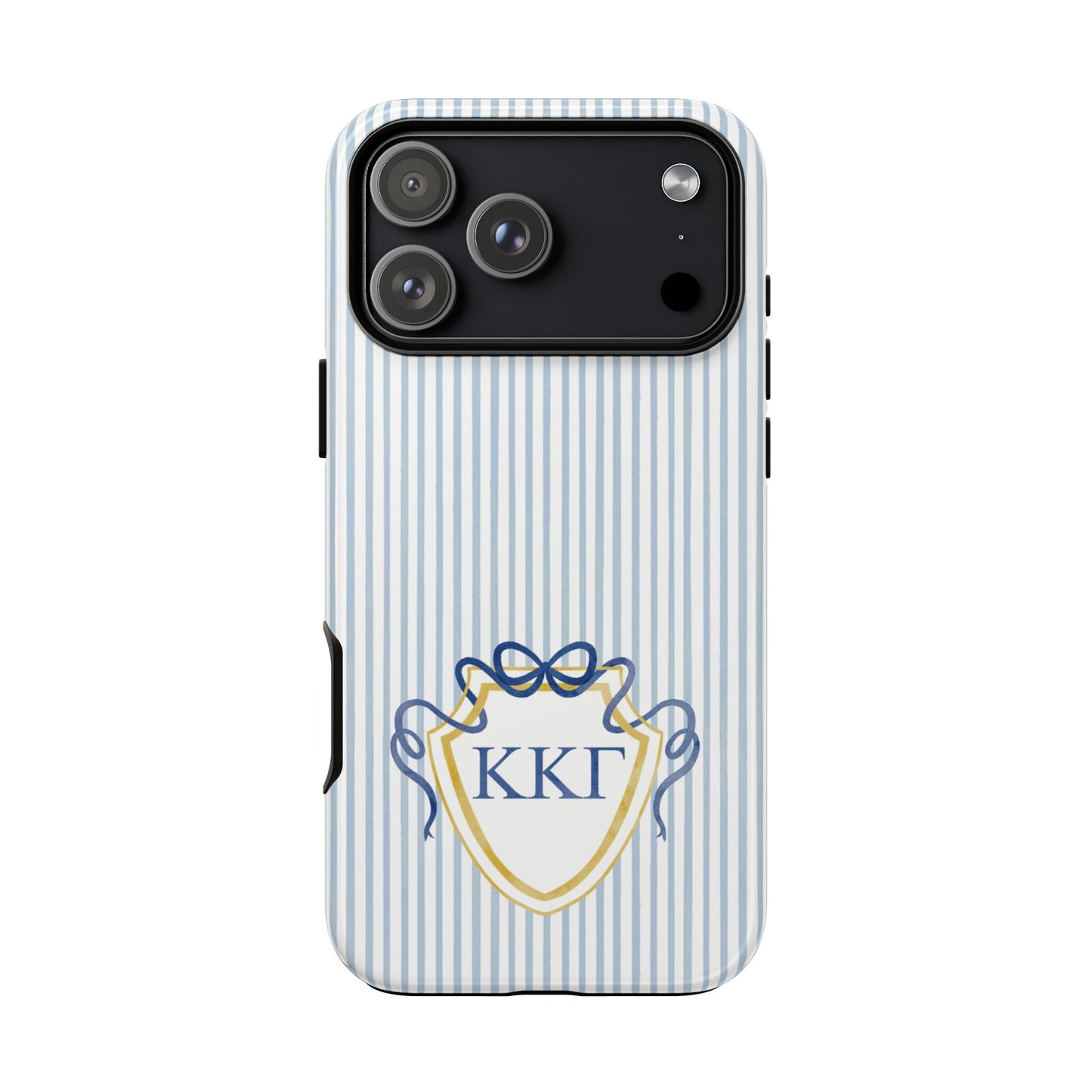 ΚΚΓ Bow Crest Seersucker iPhone Case