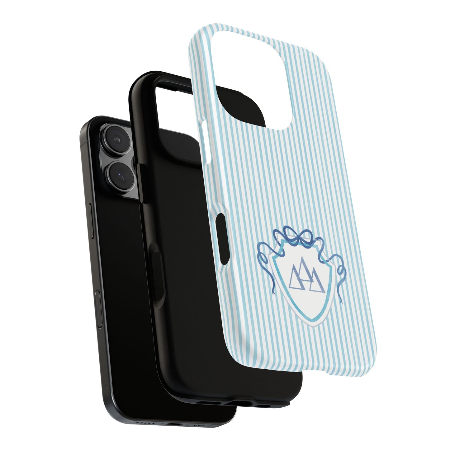 ΔΔΔ Bow Crest Seersucker iPhone Case