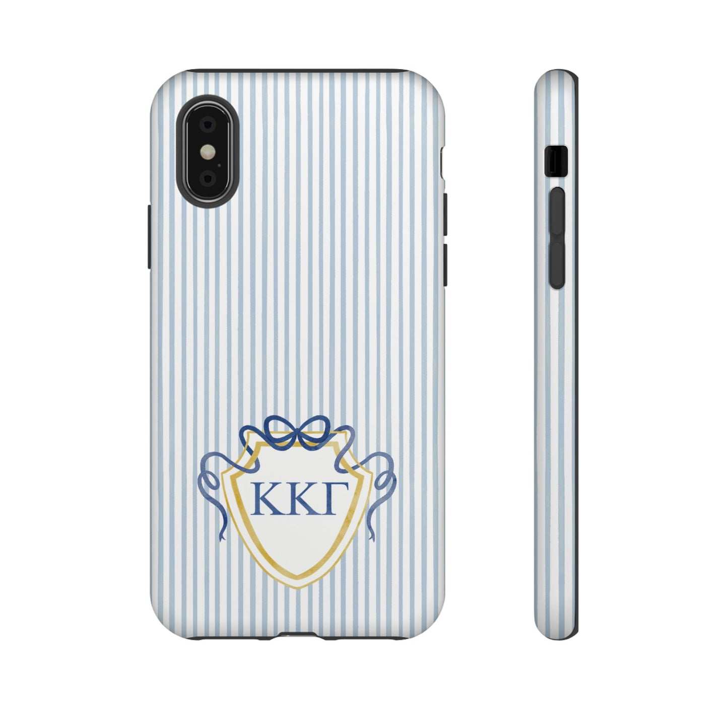 ΚΚΓ Bow Crest Seersucker iPhone Case