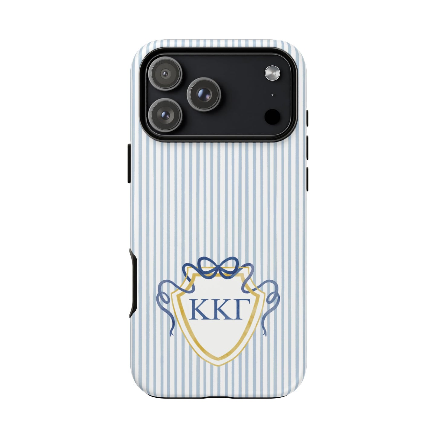 ΚΚΓ Bow Crest Seersucker iPhone Case