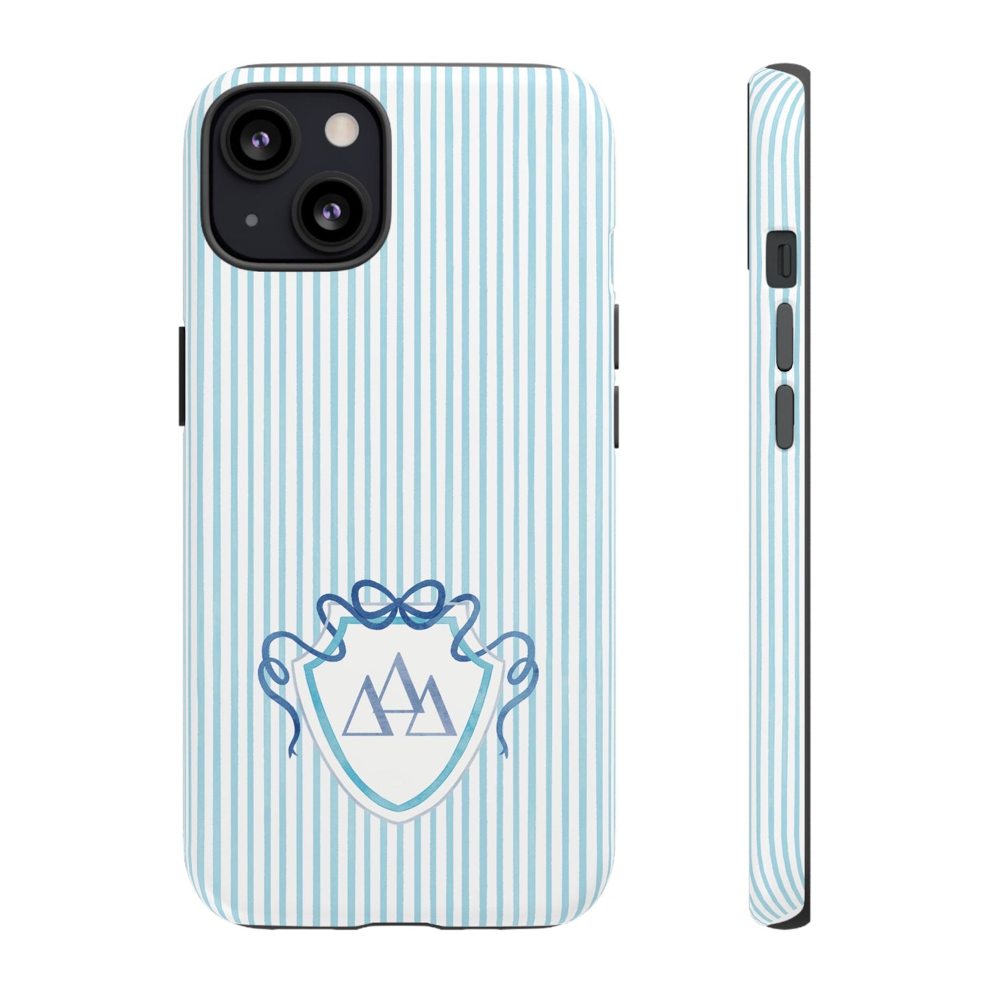ΔΔΔ Bow Crest Seersucker iPhone Case