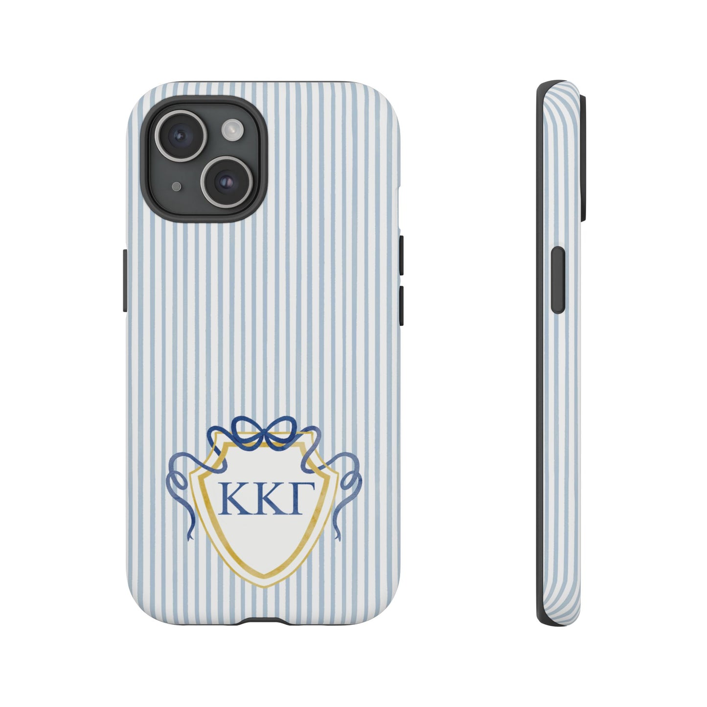 ΚΚΓ Bow Crest Seersucker iPhone Case