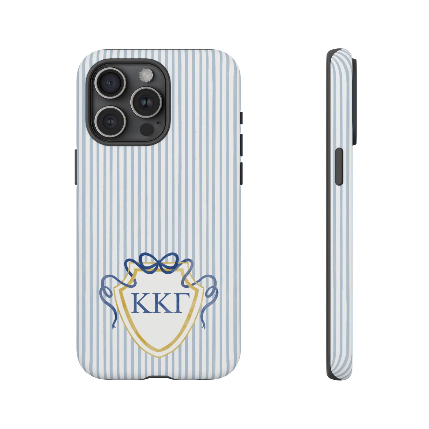 ΚΚΓ Bow Crest Seersucker iPhone Case