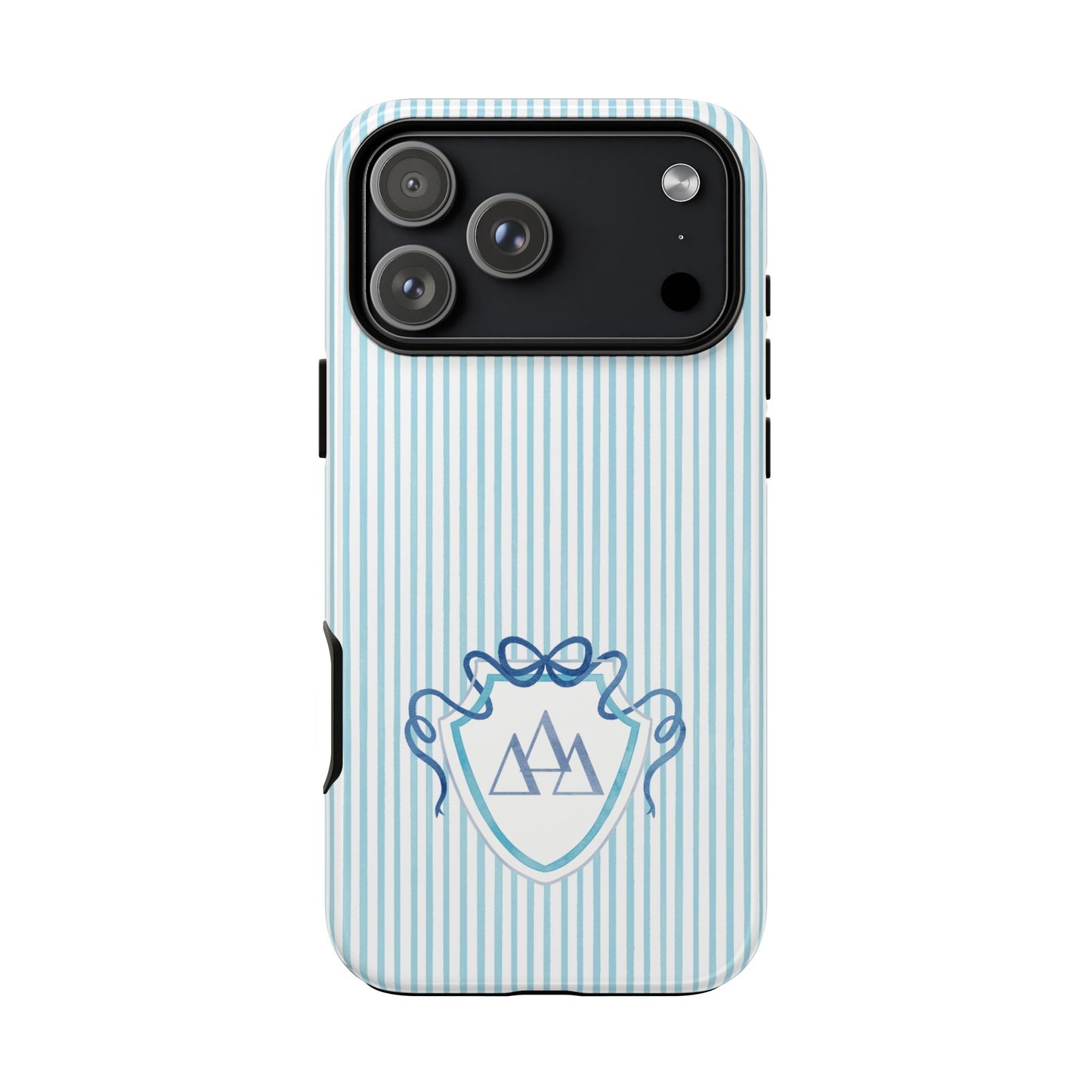 ΔΔΔ Bow Crest Seersucker iPhone Case