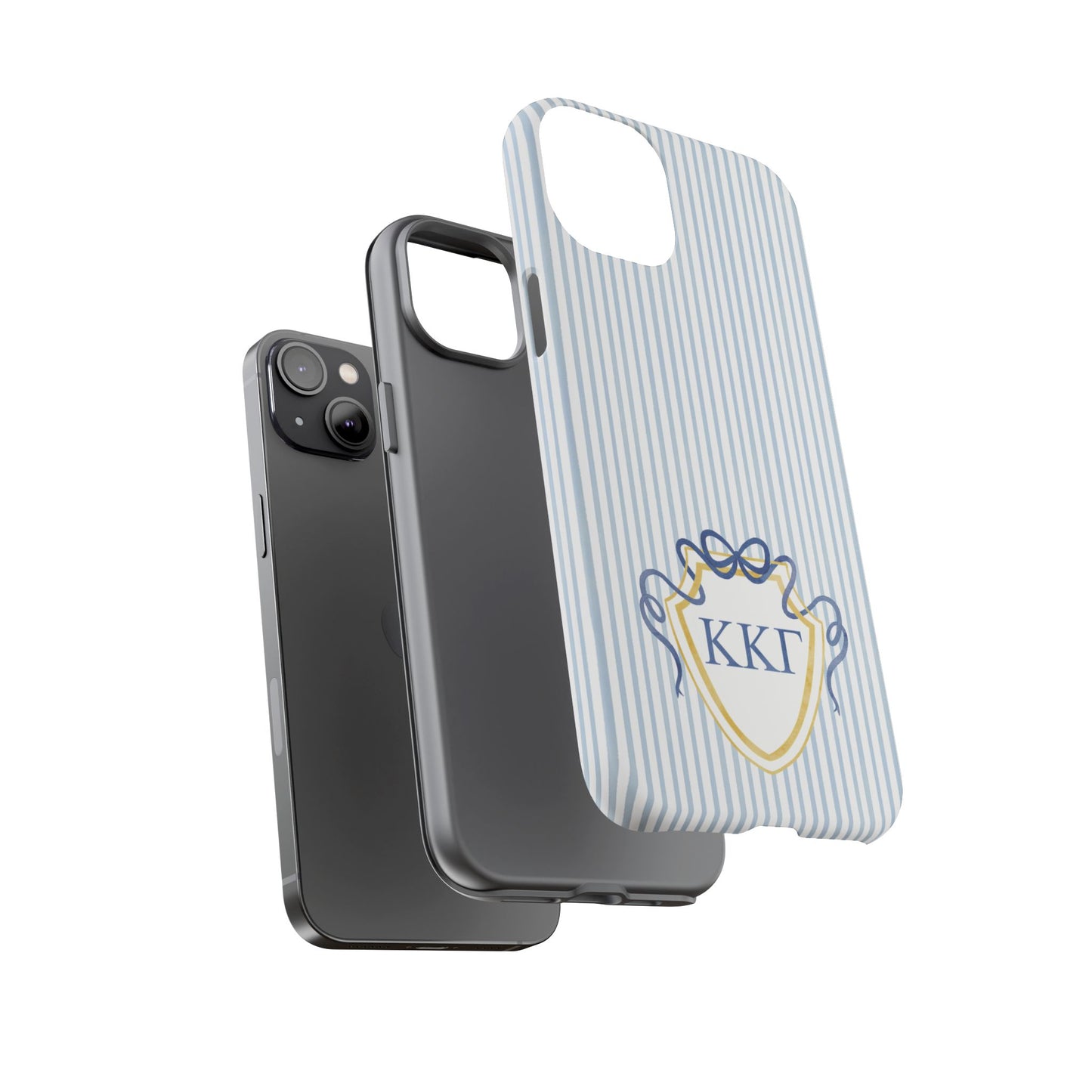 ΚΚΓ Bow Crest Seersucker iPhone Case