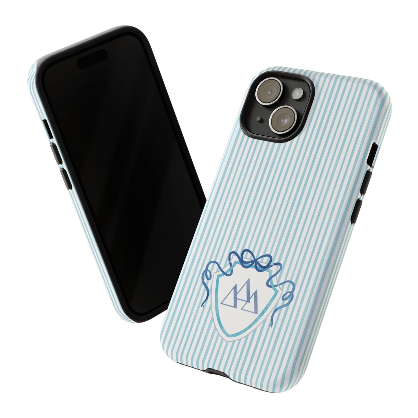 ΔΔΔ Bow Crest Seersucker iPhone Case