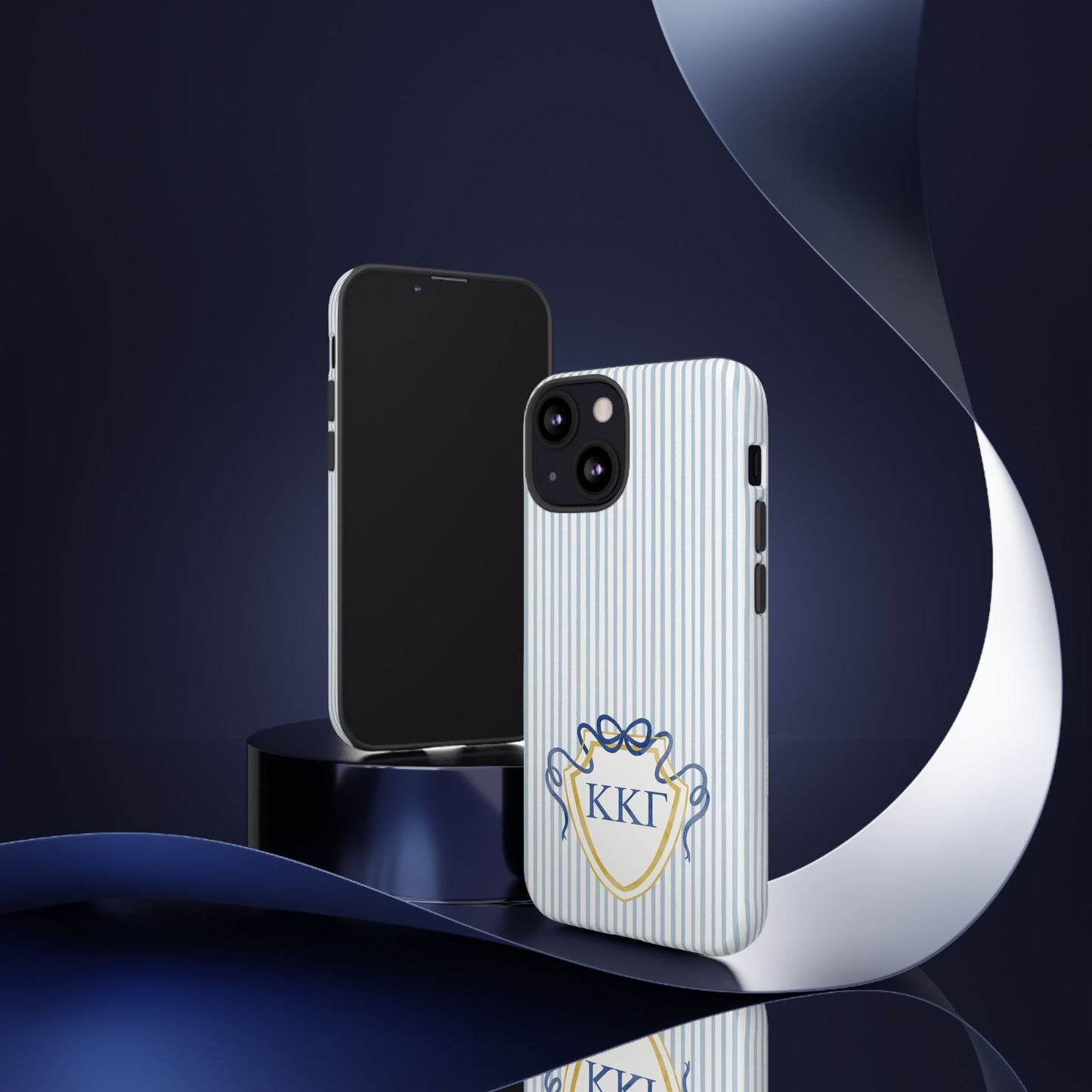 ΚΚΓ Bow Crest Seersucker iPhone Case