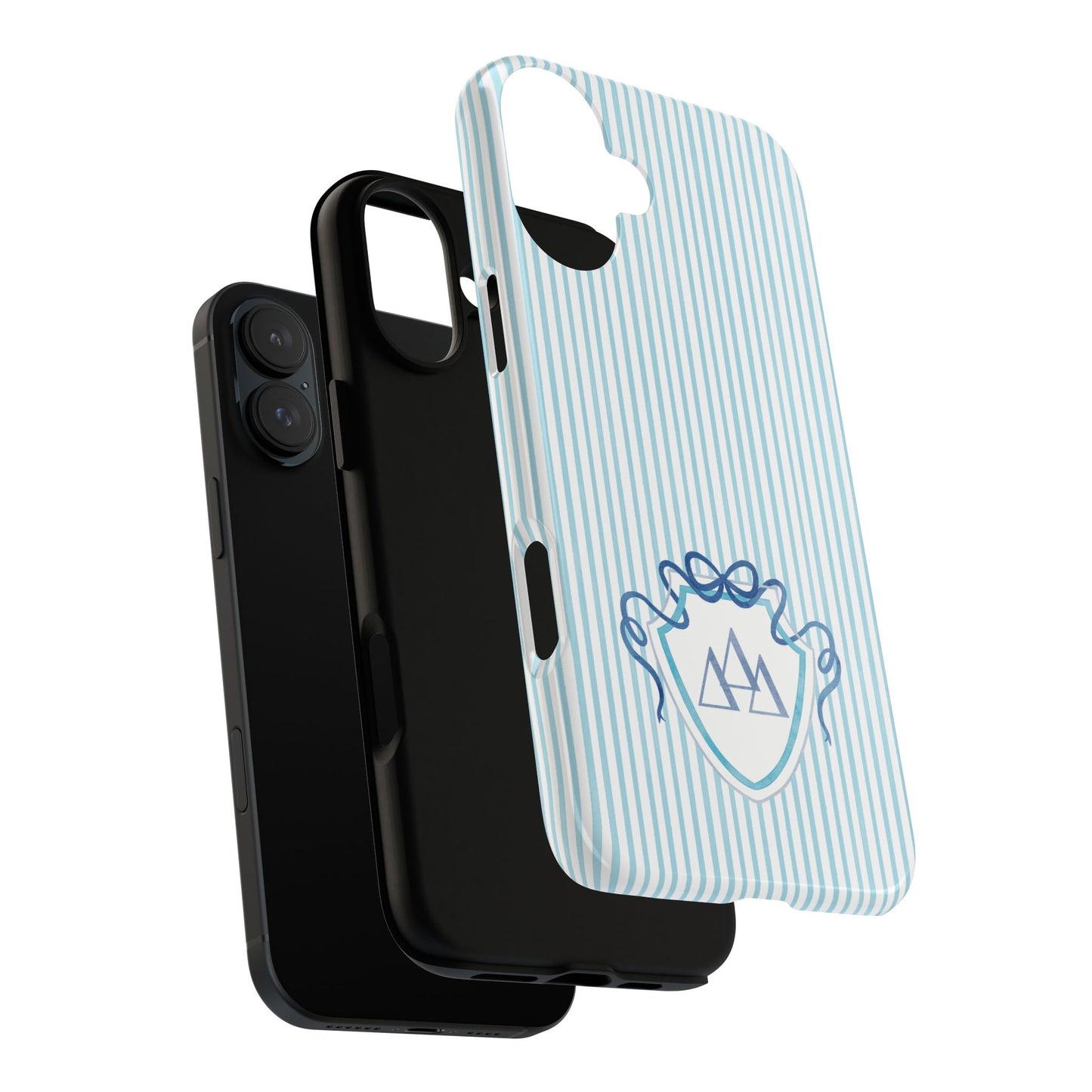 ΔΔΔ Bow Crest Seersucker iPhone Case