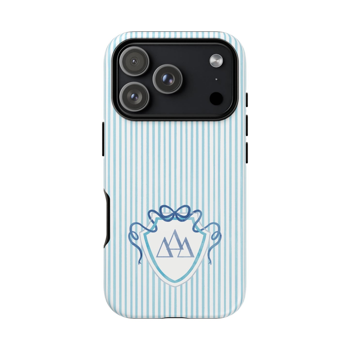 ΔΔΔ Bow Crest Seersucker iPhone Case