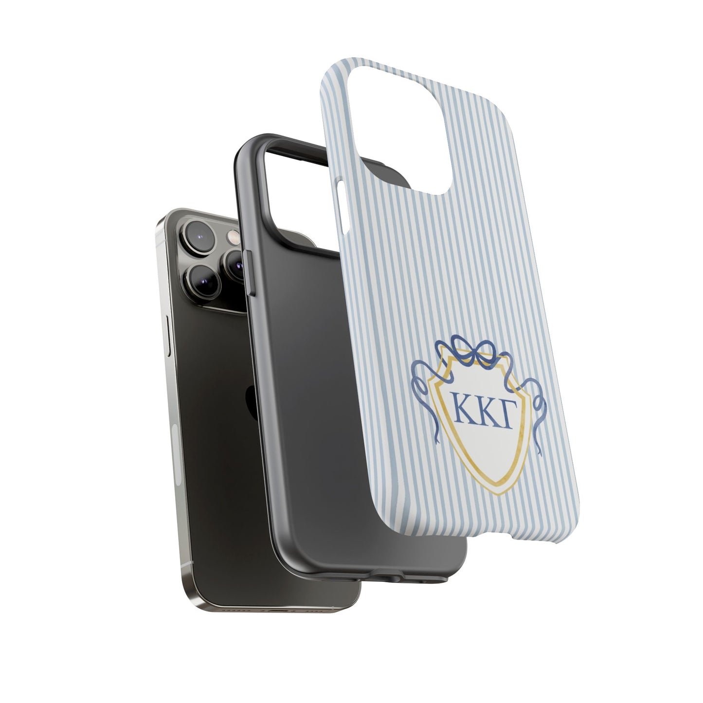 ΚΚΓ Bow Crest Seersucker iPhone Case