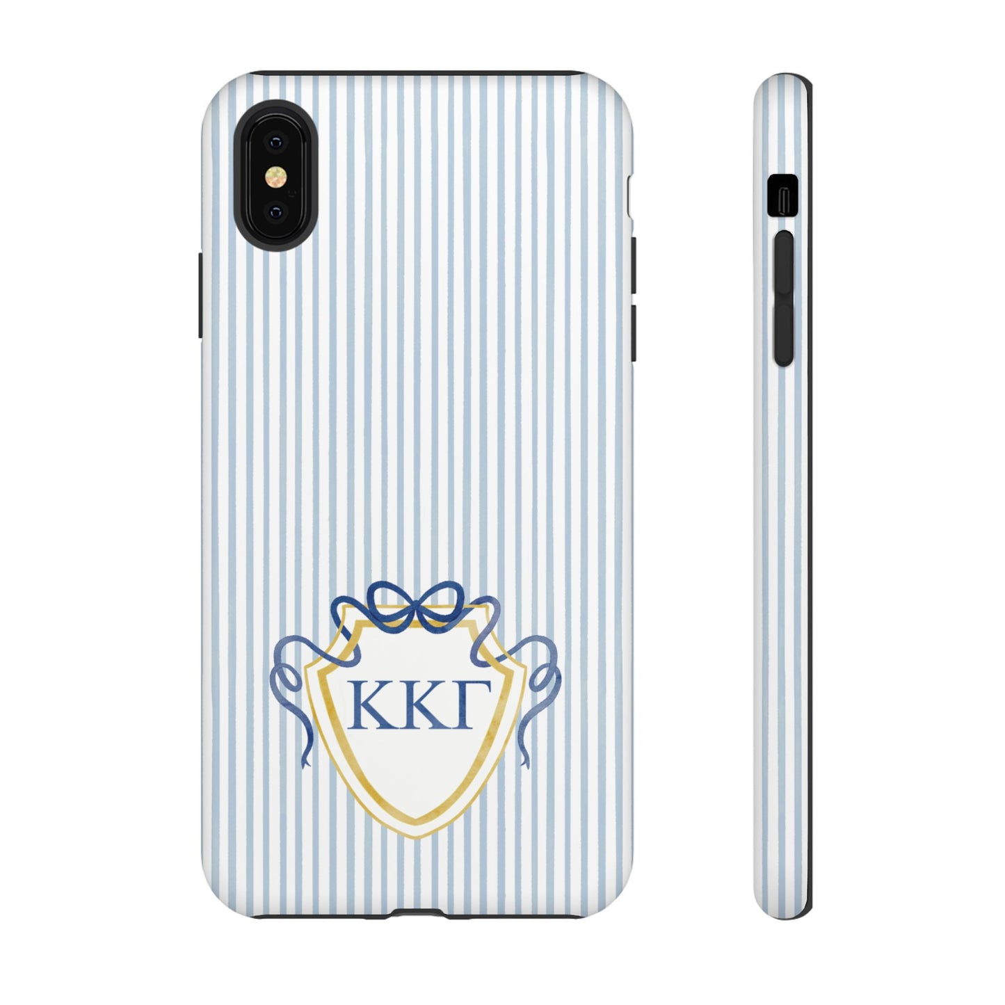 ΚΚΓ Bow Crest Seersucker iPhone Case