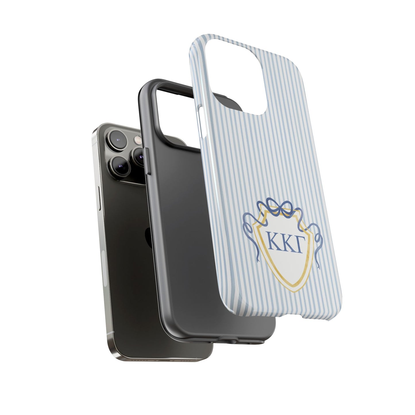 ΚΚΓ Bow Crest Seersucker iPhone Case