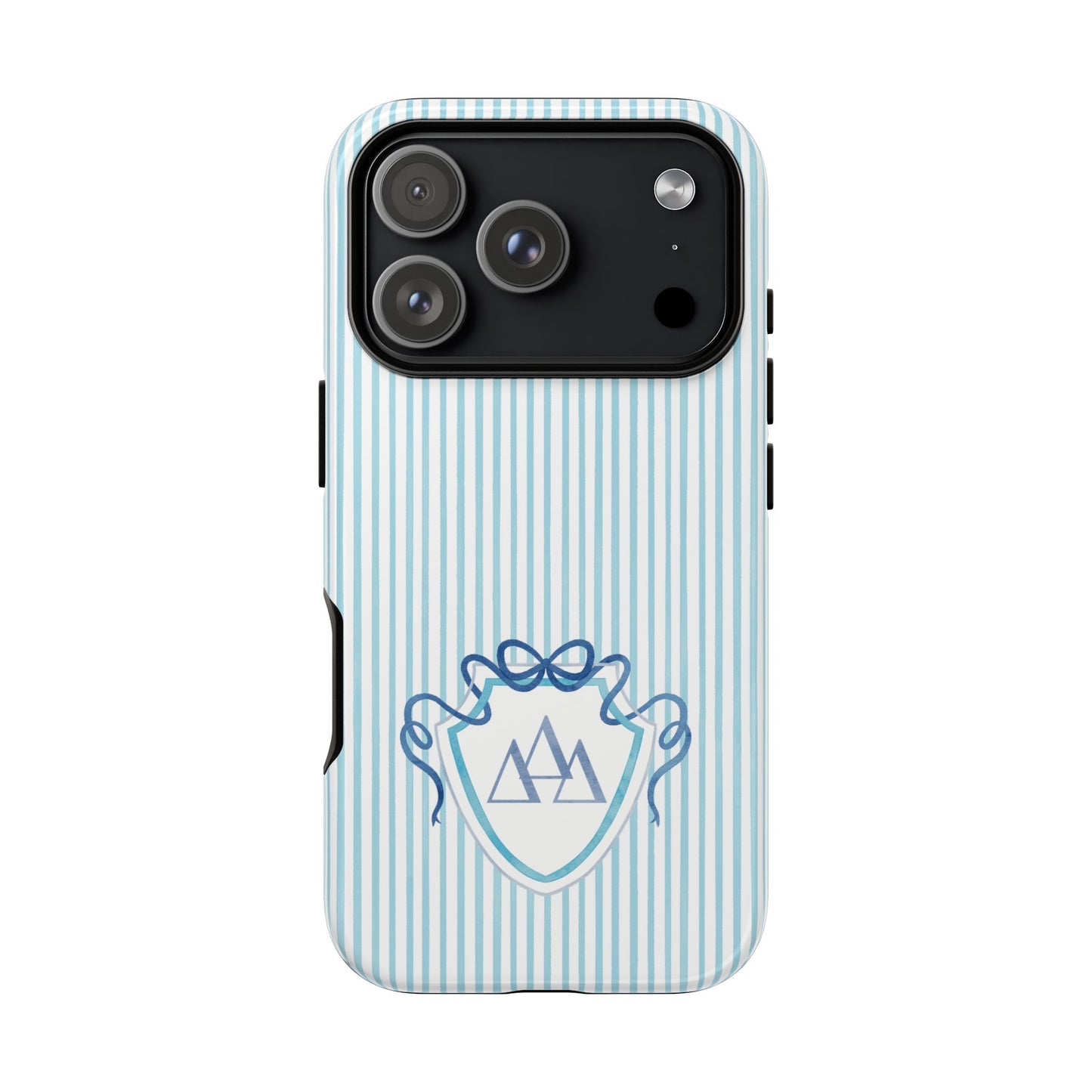 ΔΔΔ Bow Crest Seersucker iPhone Case