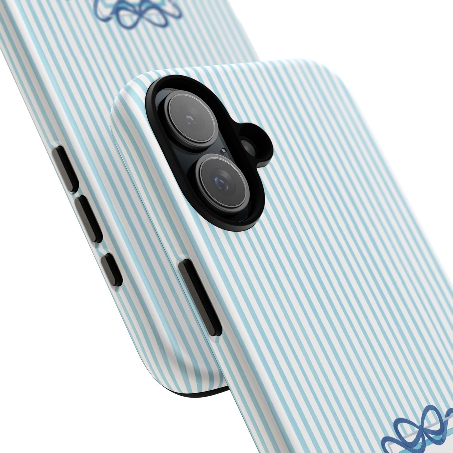 ΔΔΔ Bow Crest Seersucker iPhone Case