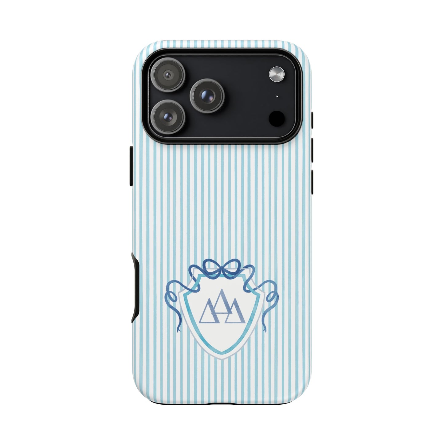 ΔΔΔ Bow Crest Seersucker iPhone Case