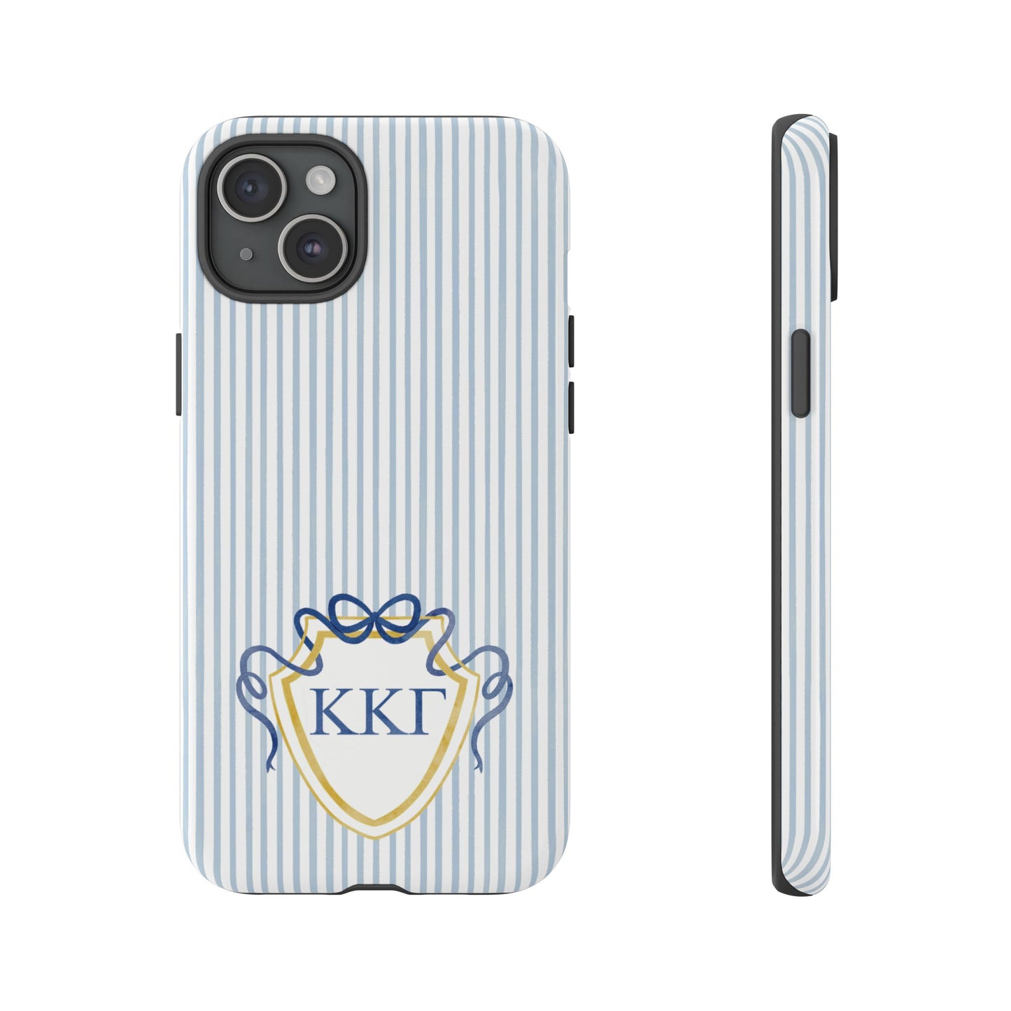 ΚΚΓ Bow Crest Seersucker iPhone Case