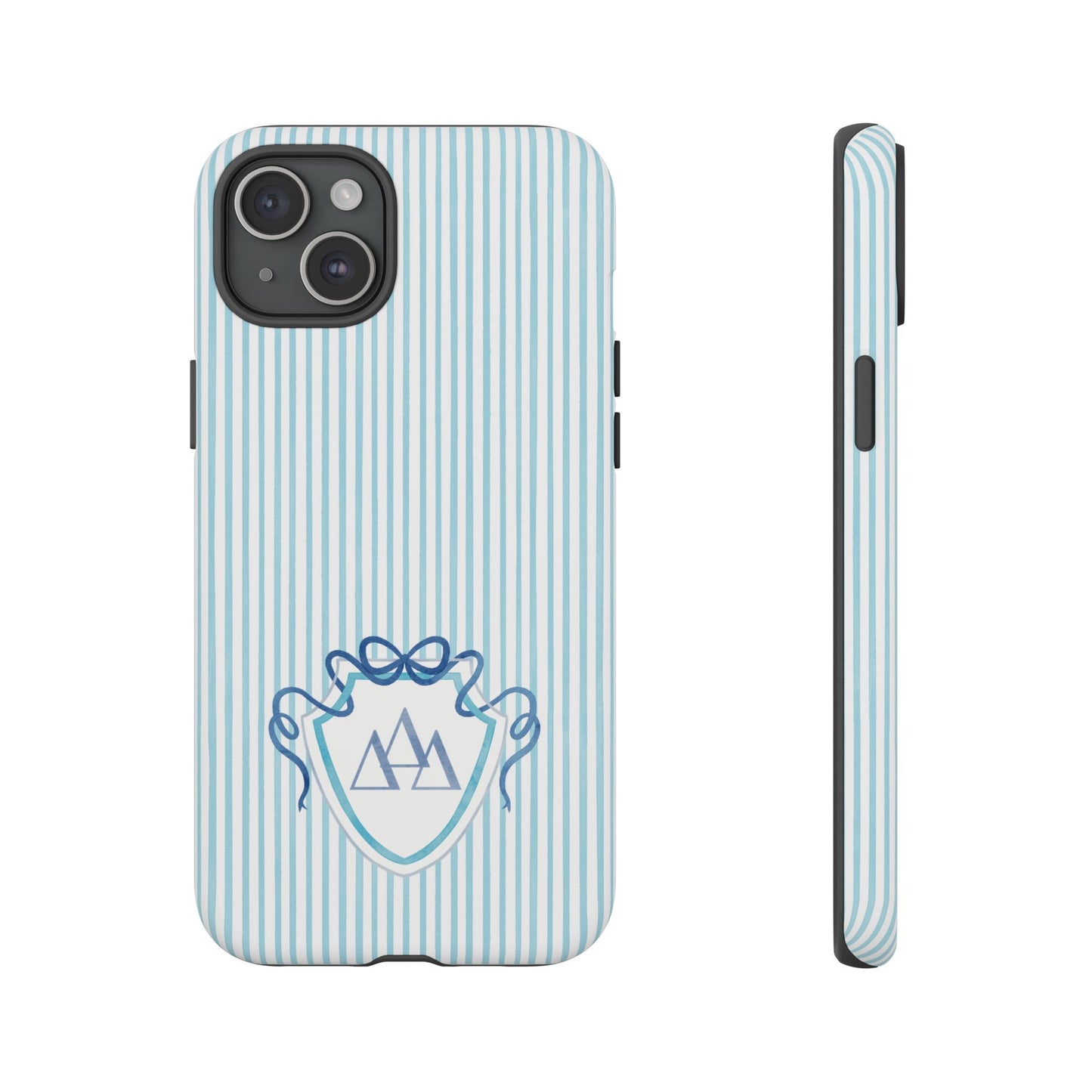 ΔΔΔ Bow Crest Seersucker iPhone Case