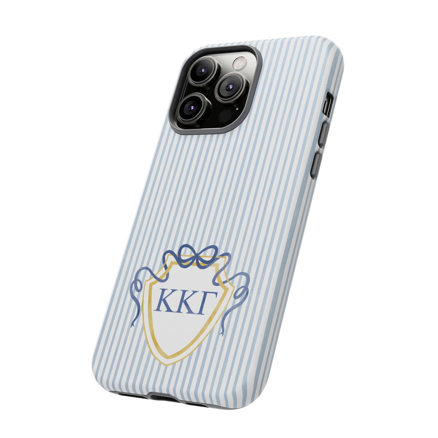 ΚΚΓ Bow Crest Seersucker iPhone Case