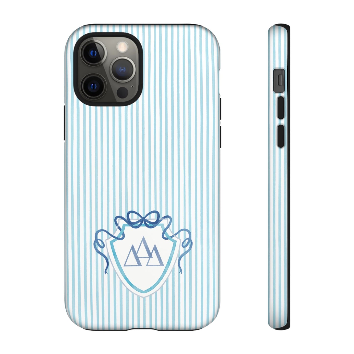 ΔΔΔ Bow Crest Seersucker iPhone Case