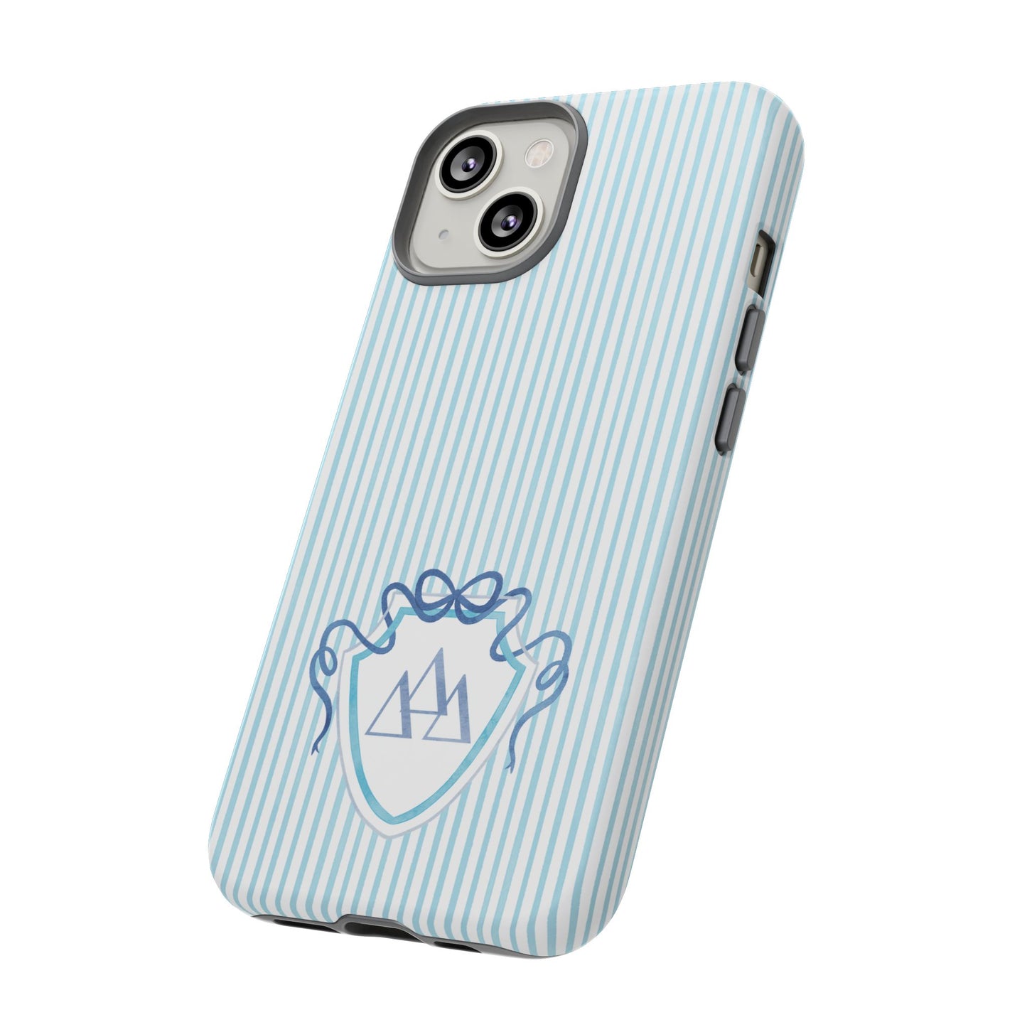 ΔΔΔ Bow Crest Seersucker iPhone Case