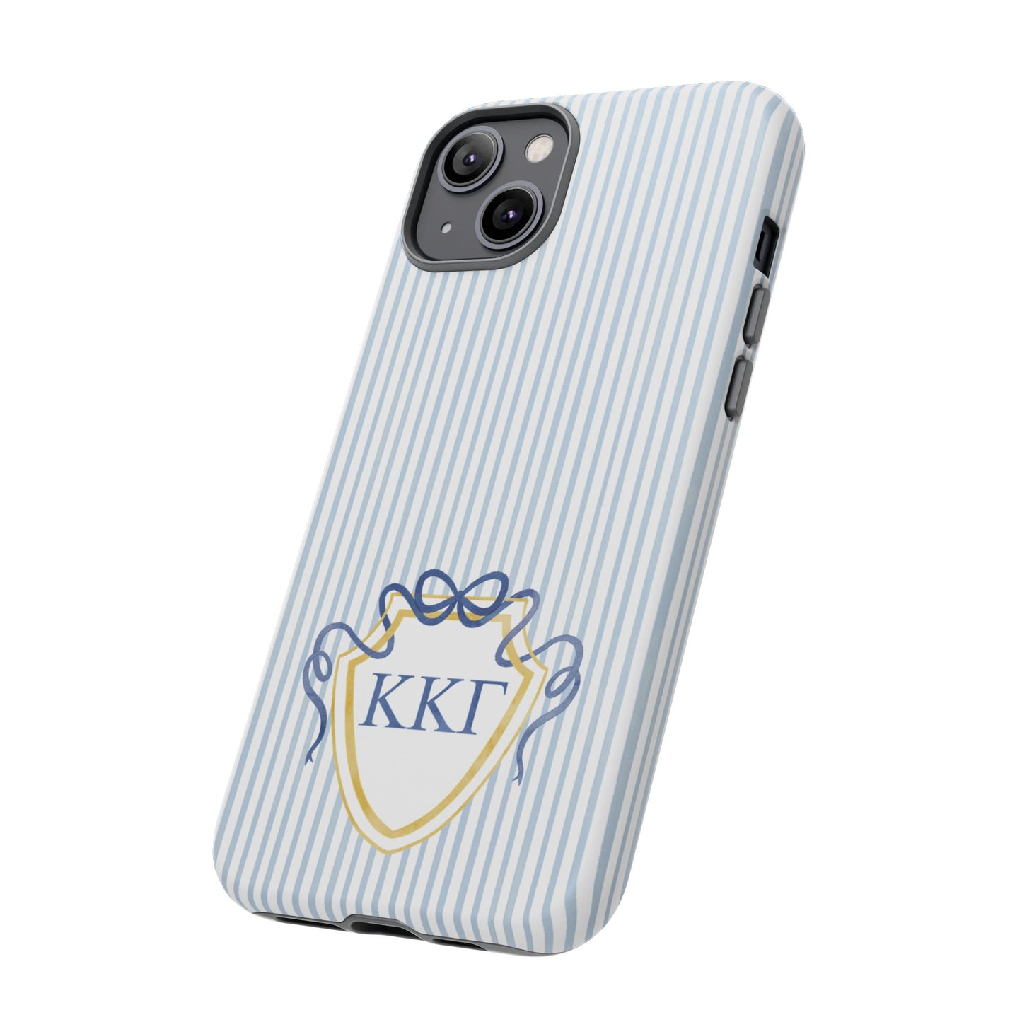 ΚΚΓ Bow Crest Seersucker iPhone Case