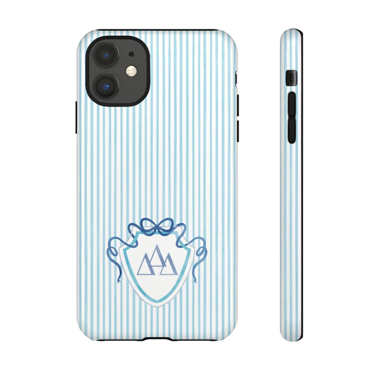 ΔΔΔ Bow Crest Seersucker iPhone Case