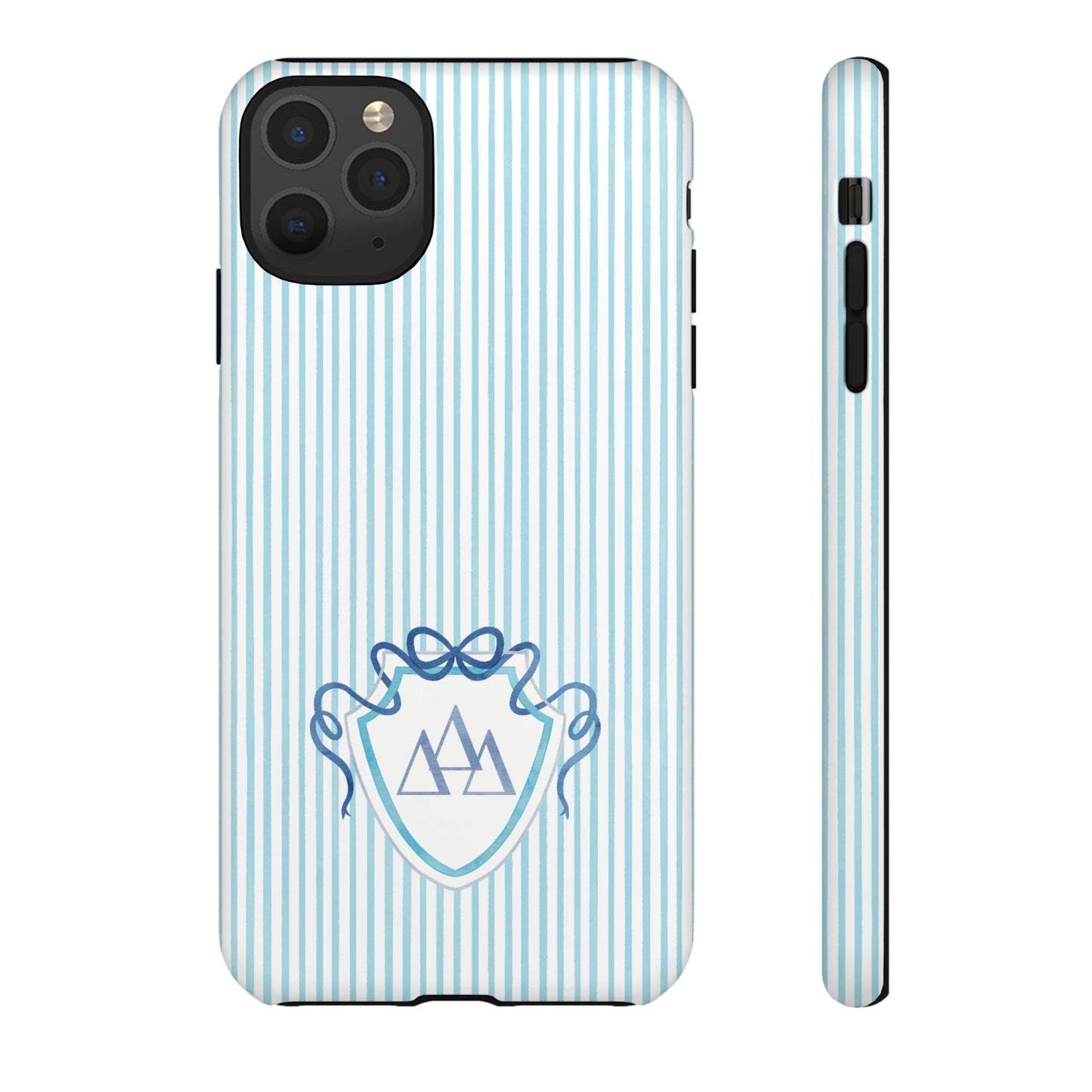 ΔΔΔ Bow Crest Seersucker iPhone Case
