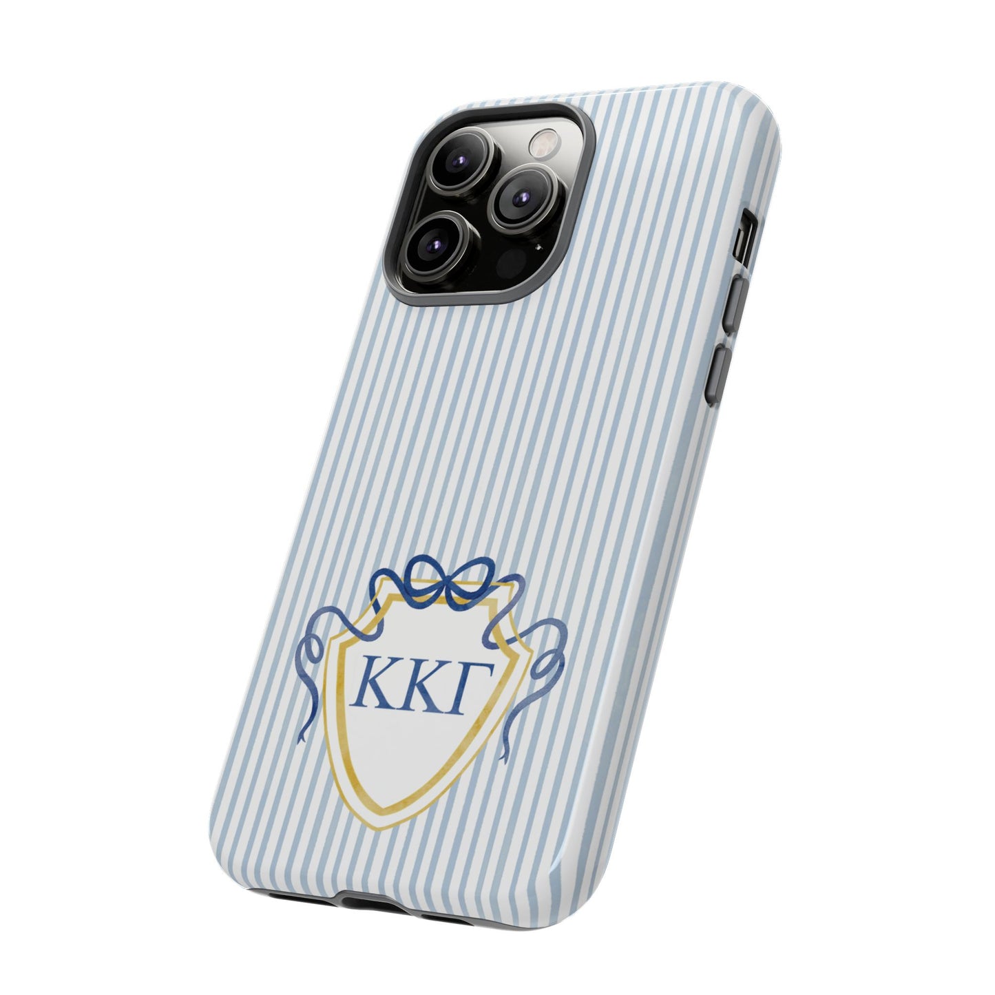 ΚΚΓ Bow Crest Seersucker iPhone Case