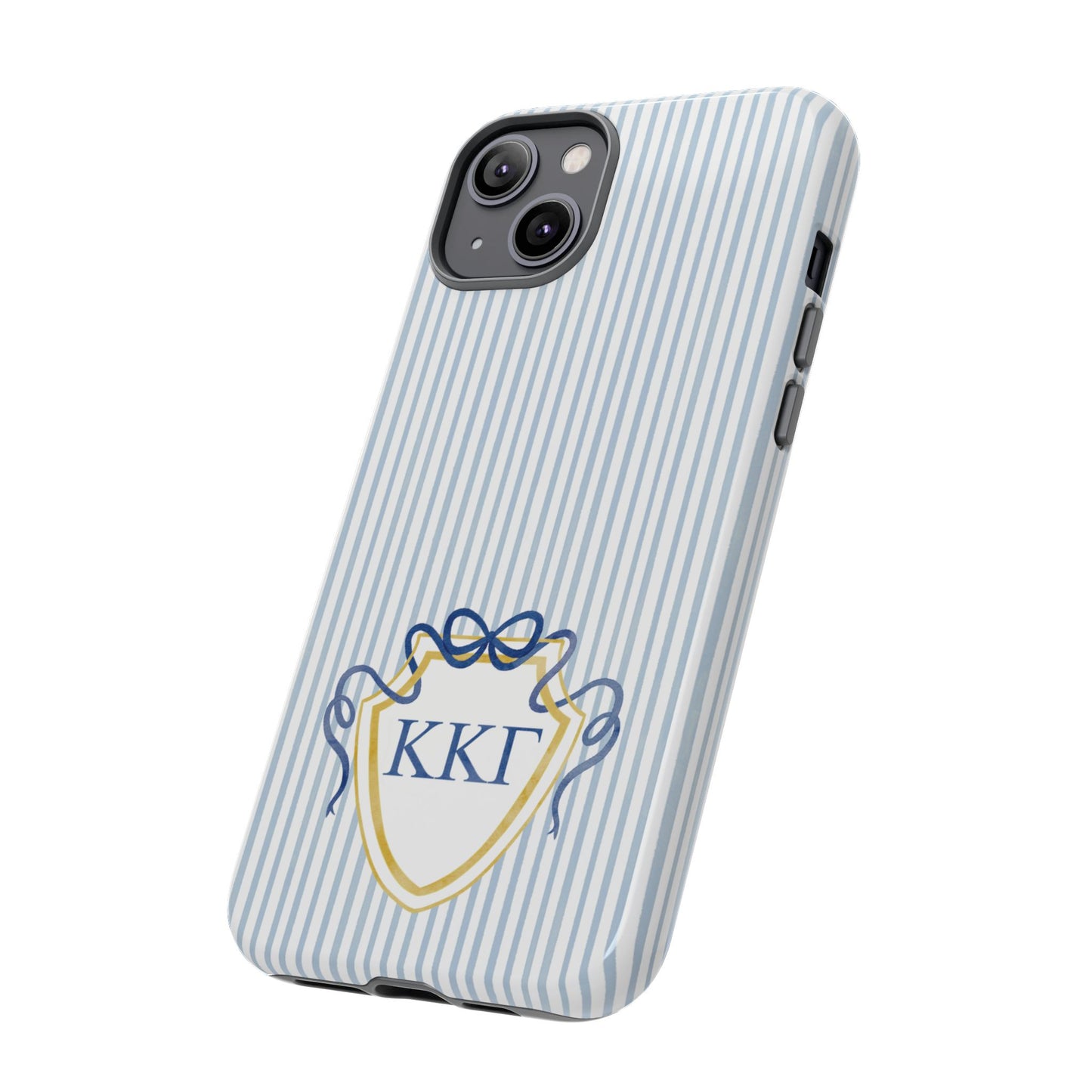 ΚΚΓ Bow Crest Seersucker iPhone Case
