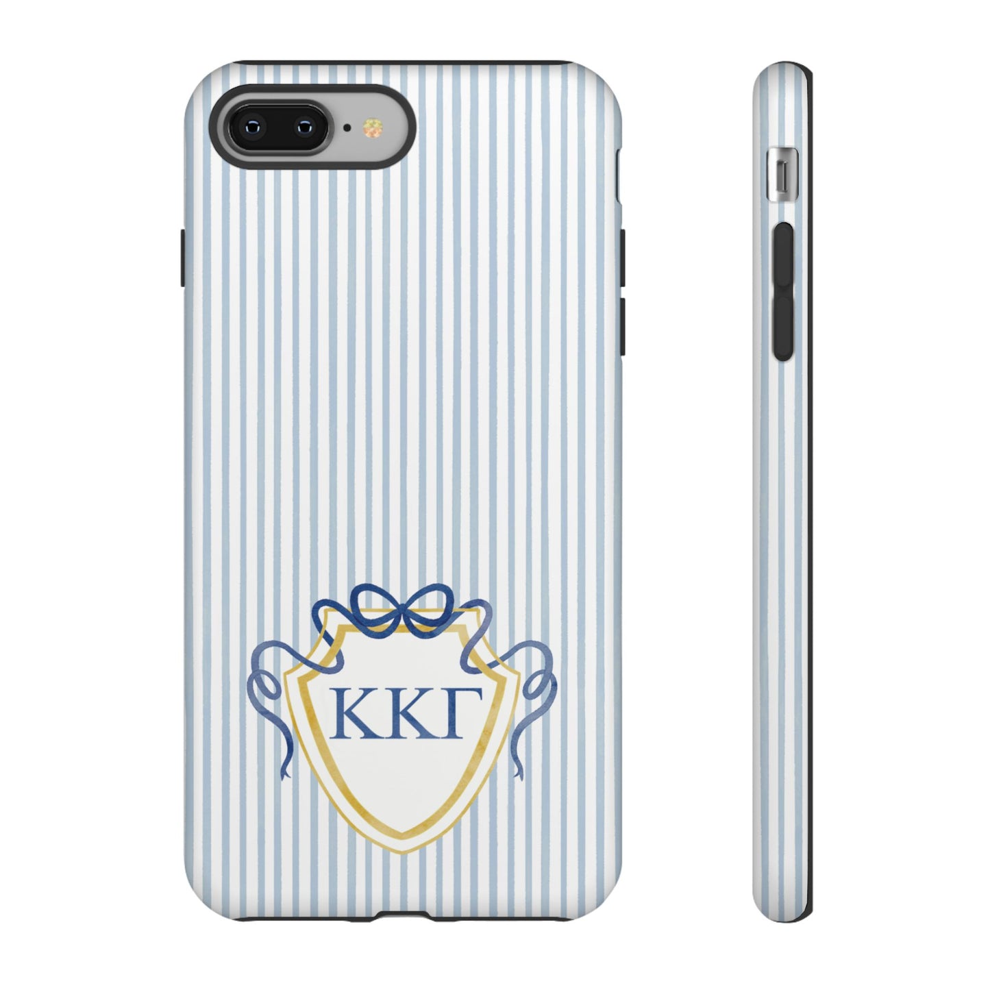 ΚΚΓ Bow Crest Seersucker iPhone Case