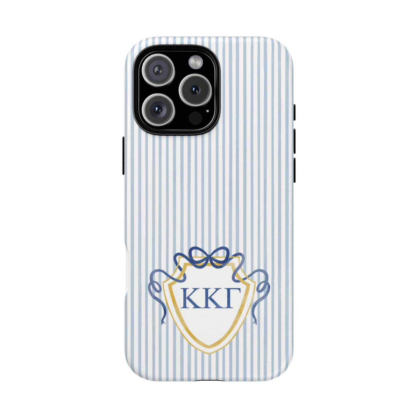 ΚΚΓ Bow Crest Seersucker iPhone Case