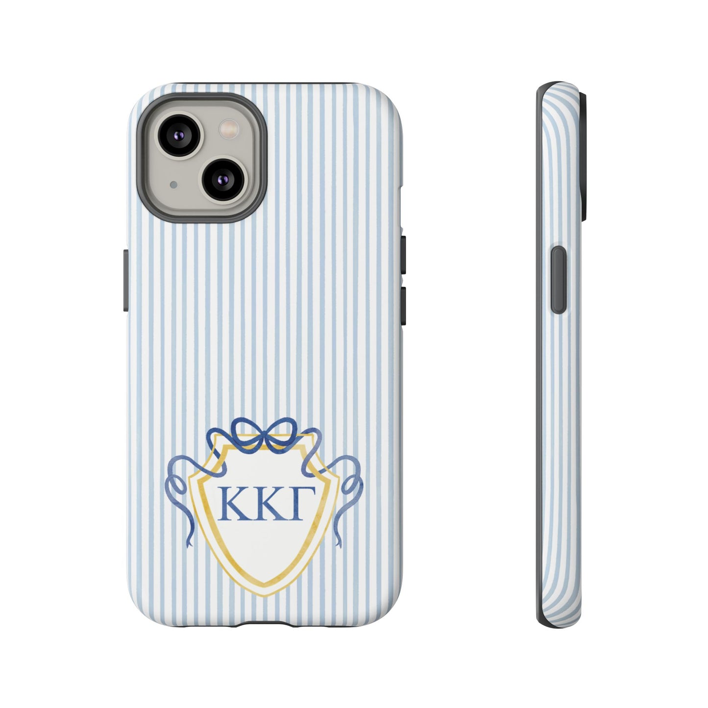 ΚΚΓ Bow Crest Seersucker iPhone Case