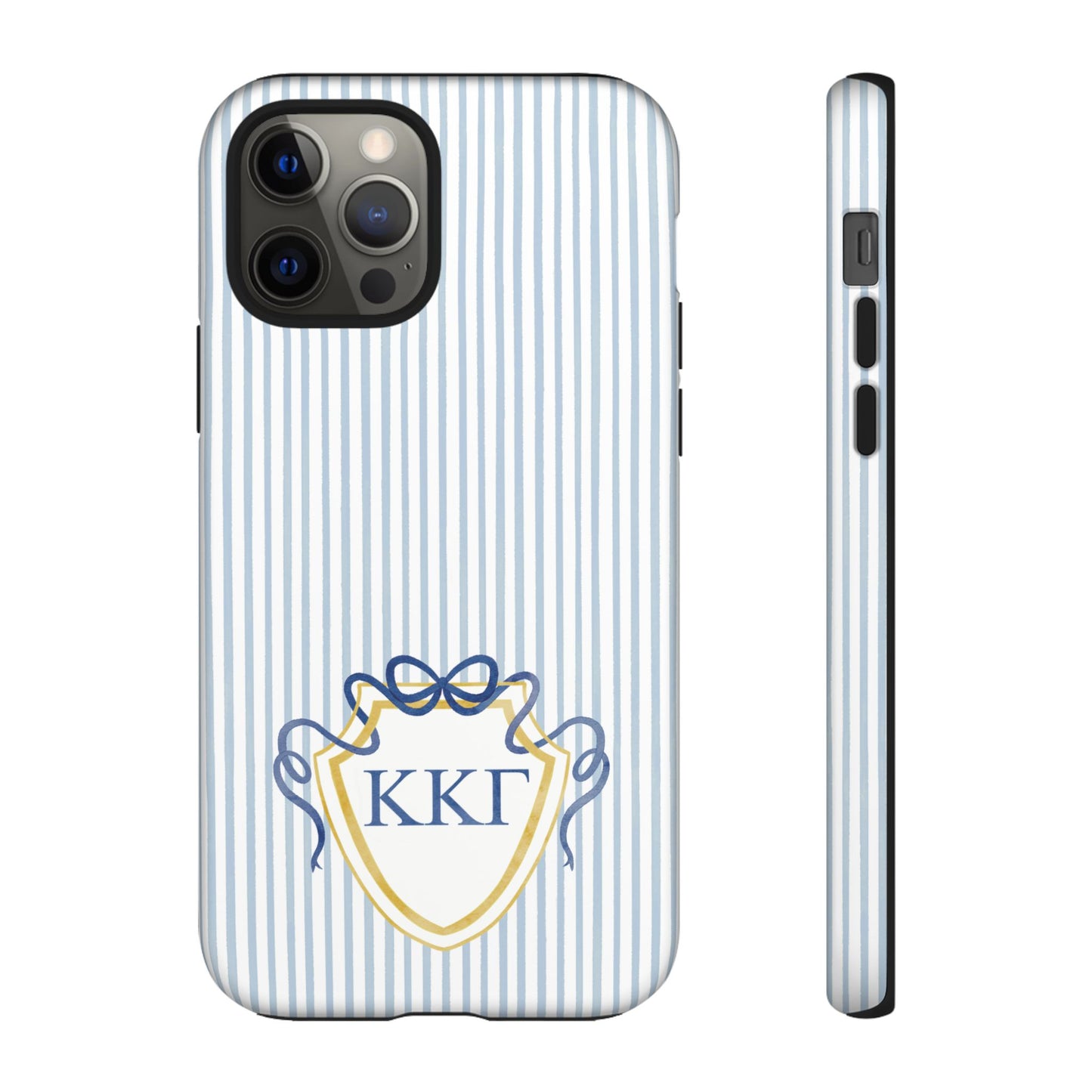 ΚΚΓ Bow Crest Seersucker iPhone Case