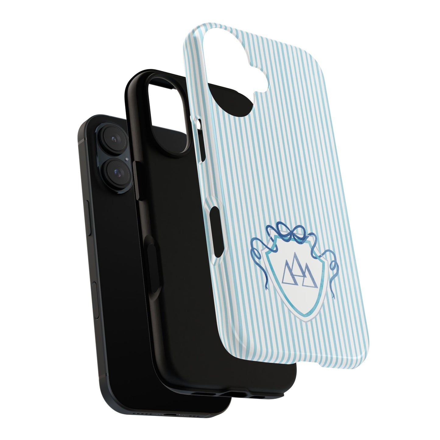 ΔΔΔ Bow Crest Seersucker iPhone Case