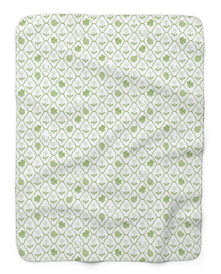Kappa Delta Lattice Tailgate Throw Blanket